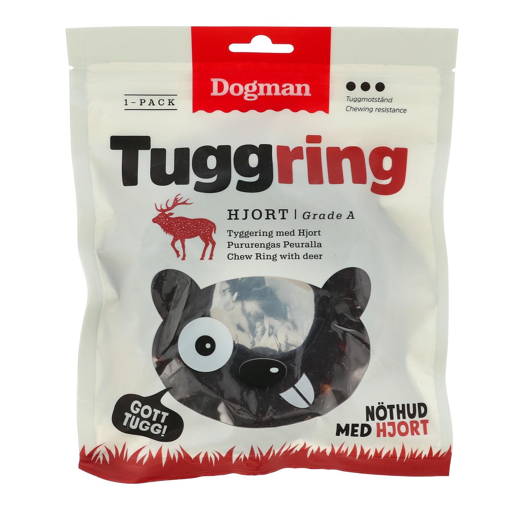 Dogman Hundeleckerlis Kauring Gepresst Hirsch 160g 310446