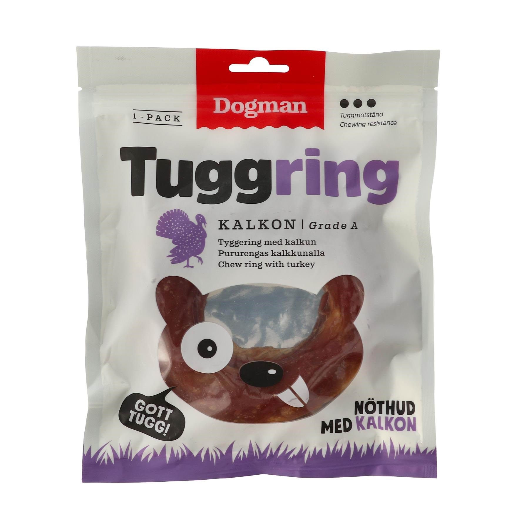 Dogman Hundeleckerlis Kauring Truthahn 160g