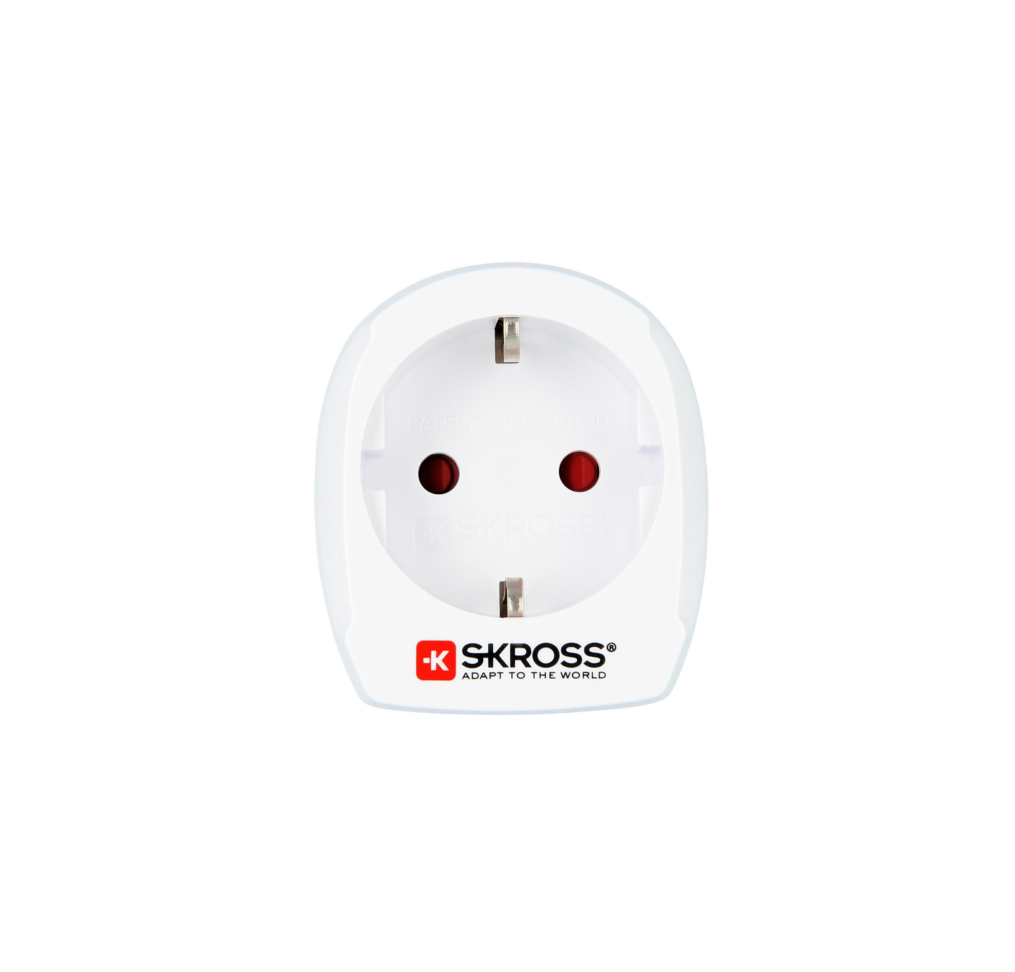 Skross Country Adapter - Power Connector Adaptor - Type M to Type F - Andere Kabel 1.500201-e