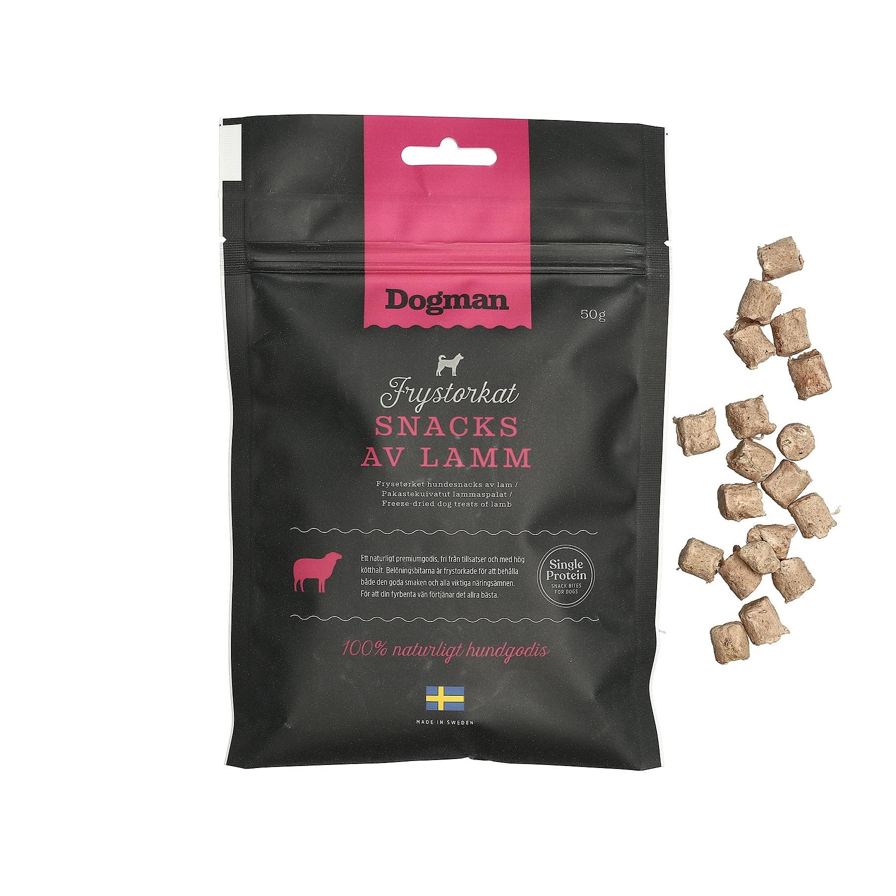 Dogman Hundesnacks Gefriergetrocknete Lammstücke 50g