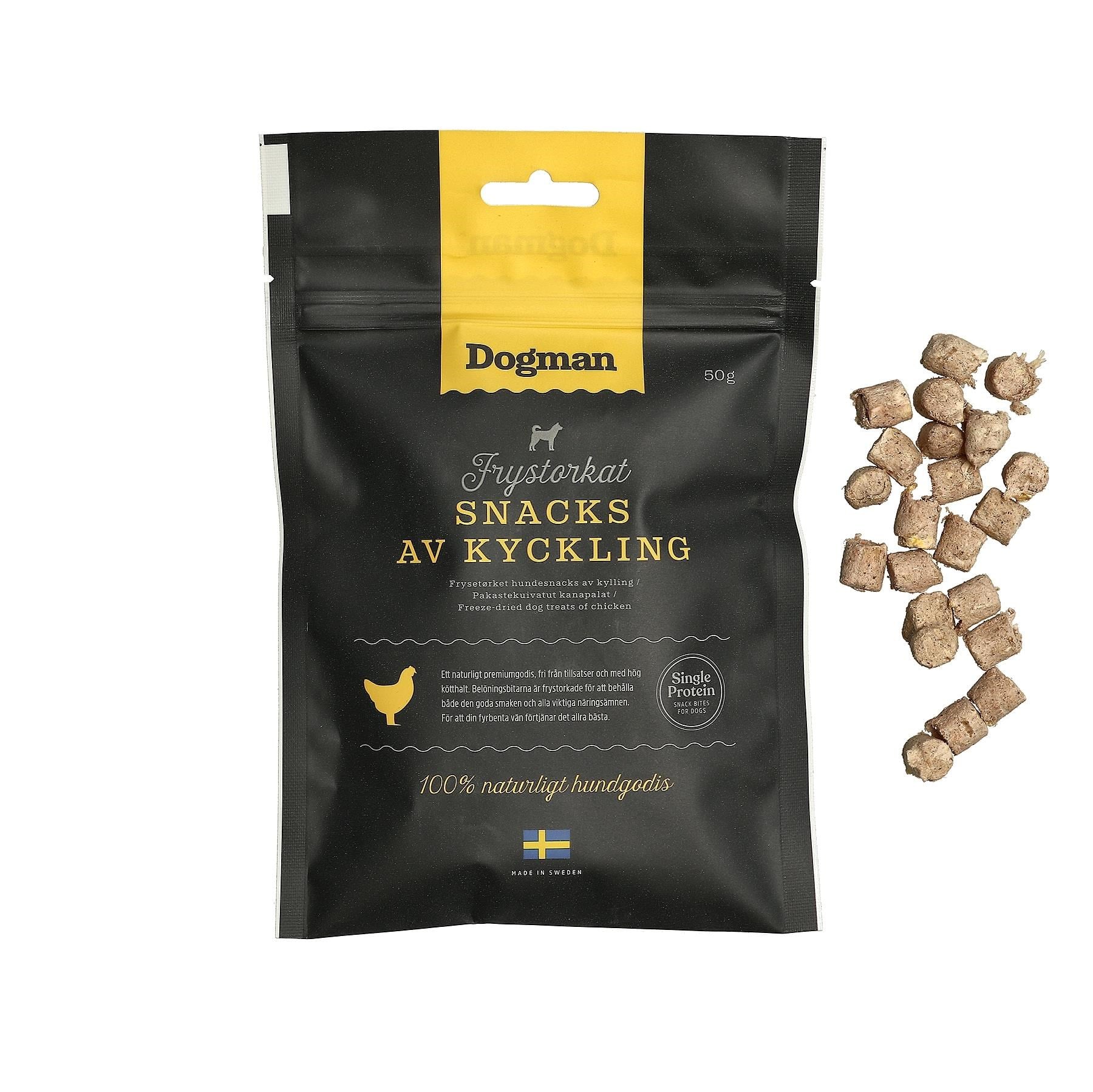 Dogman Hundesnacks Gefriergetrocknete Hähnchenstücke 50g