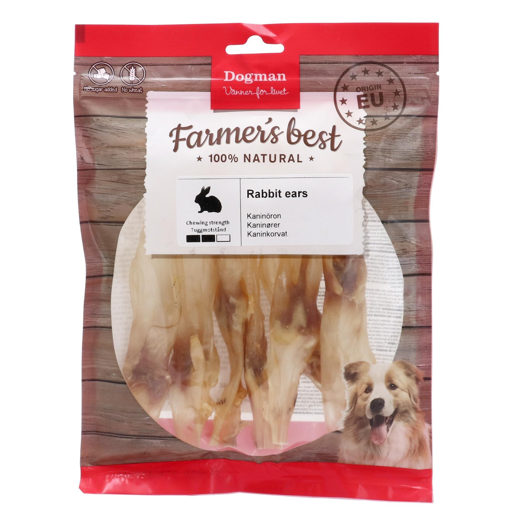 Dogman Dried Ears Rabbit - Hunde