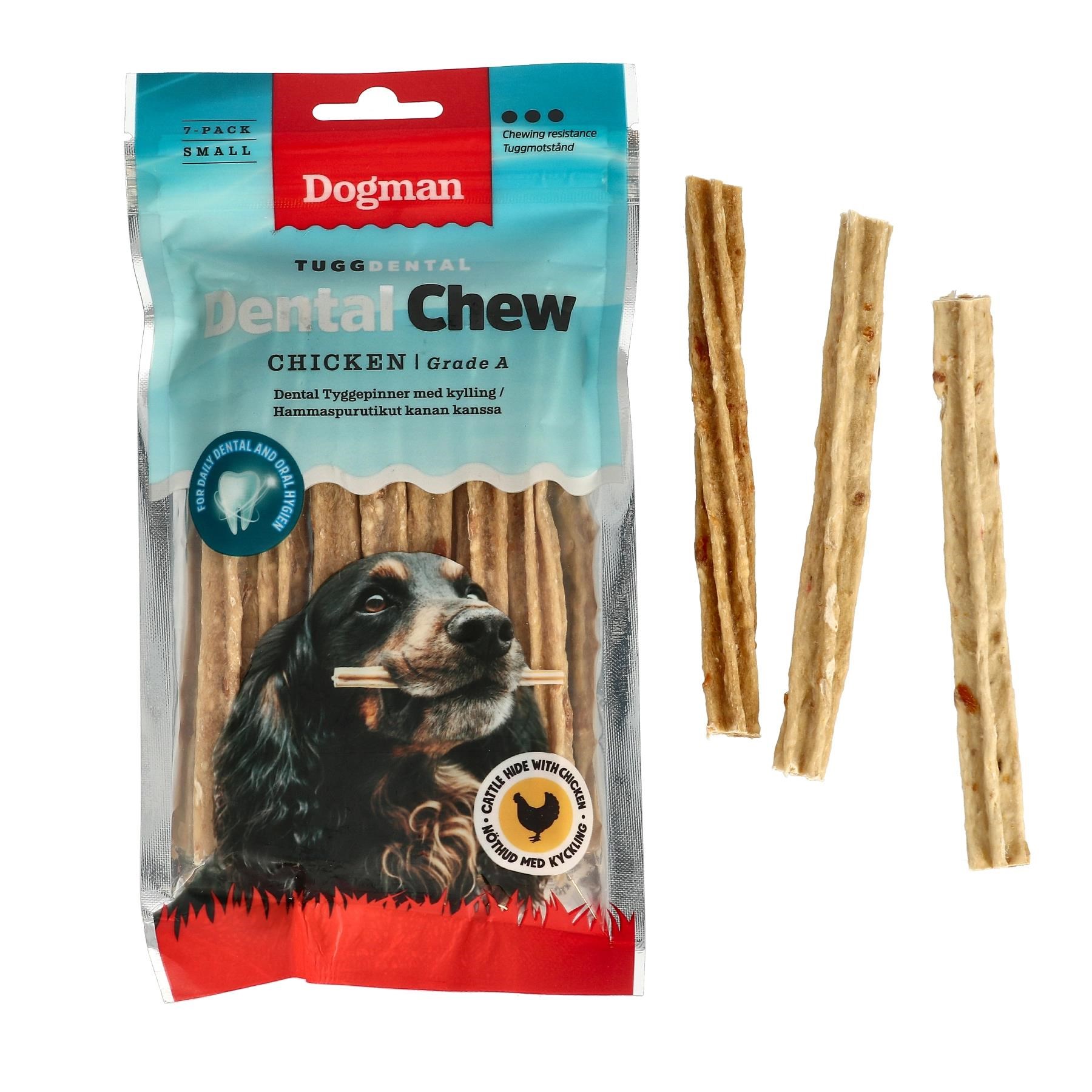 Dogman Kau Dental Chicken Sticks 7 x 10g - Hunde 320251