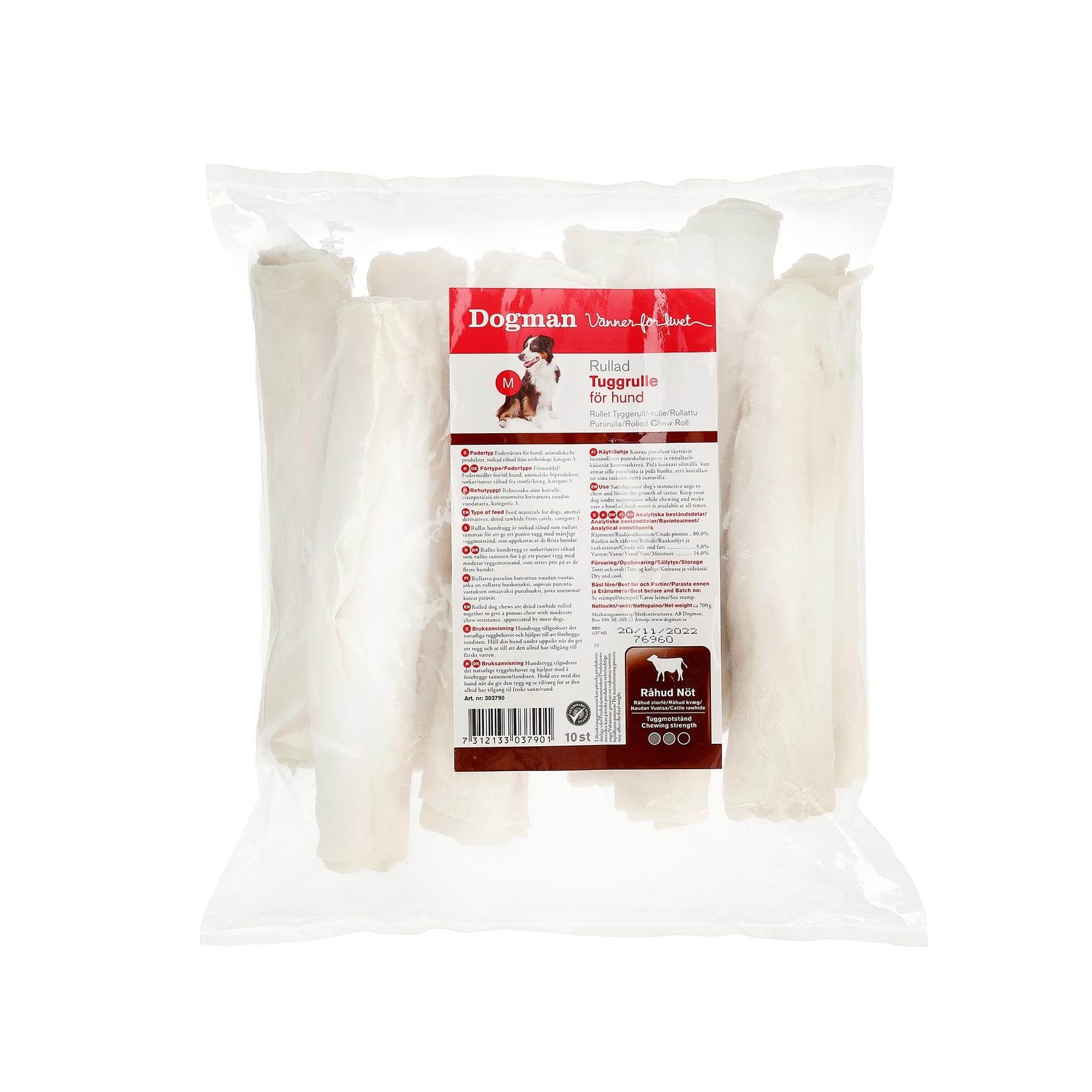 Dogman Kaurollen 20cm 700g (10er-pack) - Hunde
