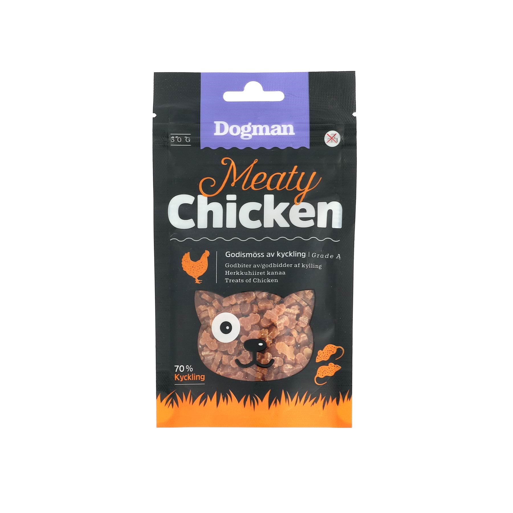 Dogman Meaty Hühnchen-snacks Für Katzen 30g 438648