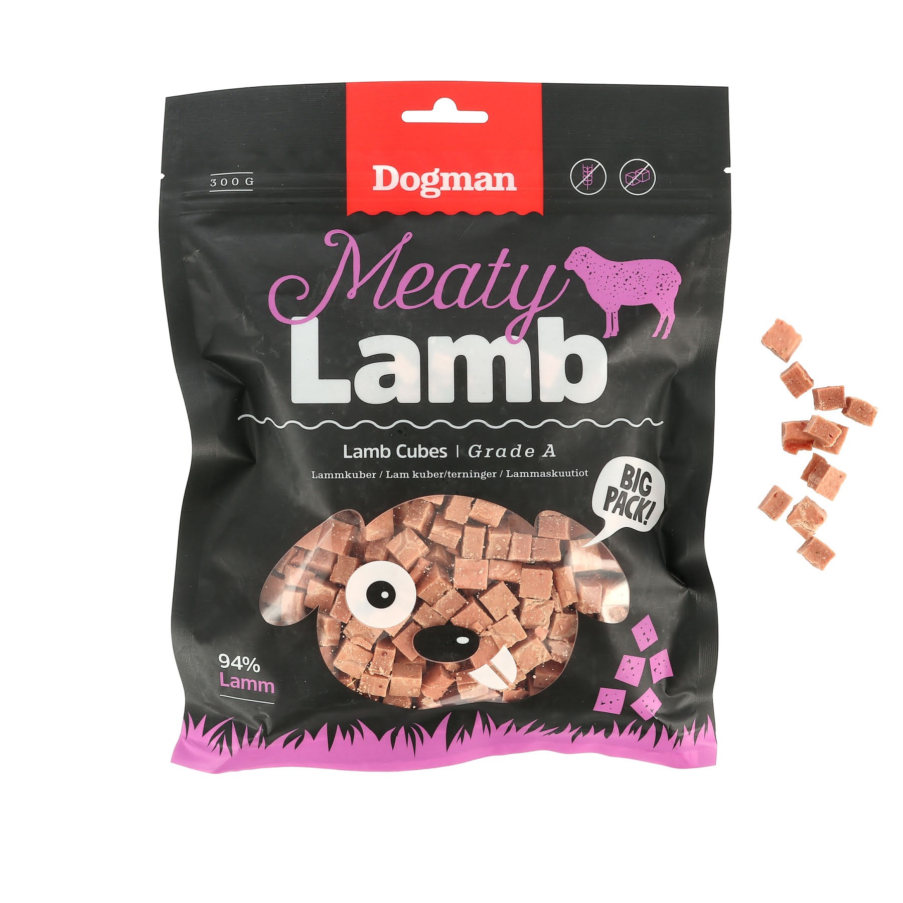 Dogman Meaty Lammwürfel Hundeleckerlis 300g