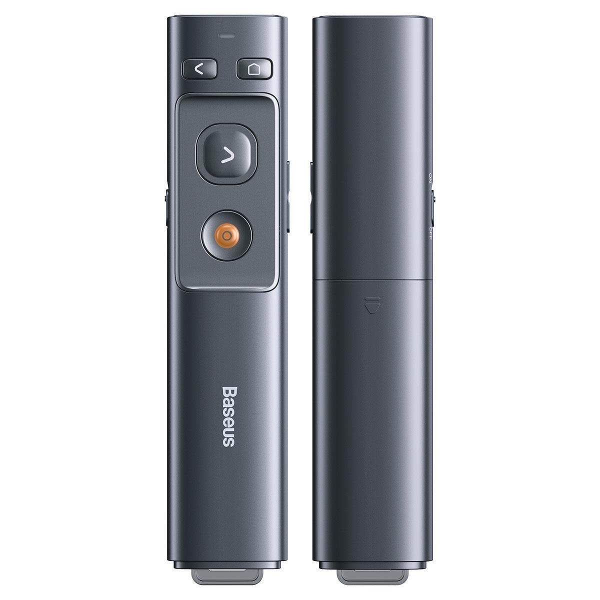 Baseus Orange Dot Multifunctionale Remote Control For Presentation With a Laser Pointer - Gray - Konferenz Und Praesentation Acfyb-0g