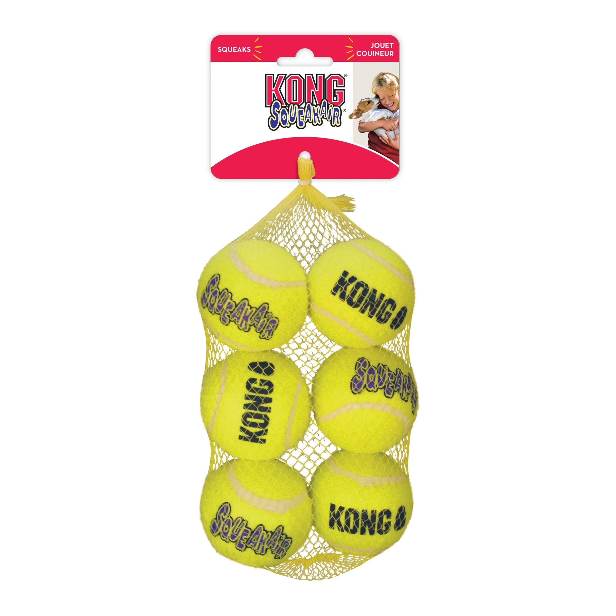 Kong Squeakair Ball M 6cm (6-pack) - Hunde 340587