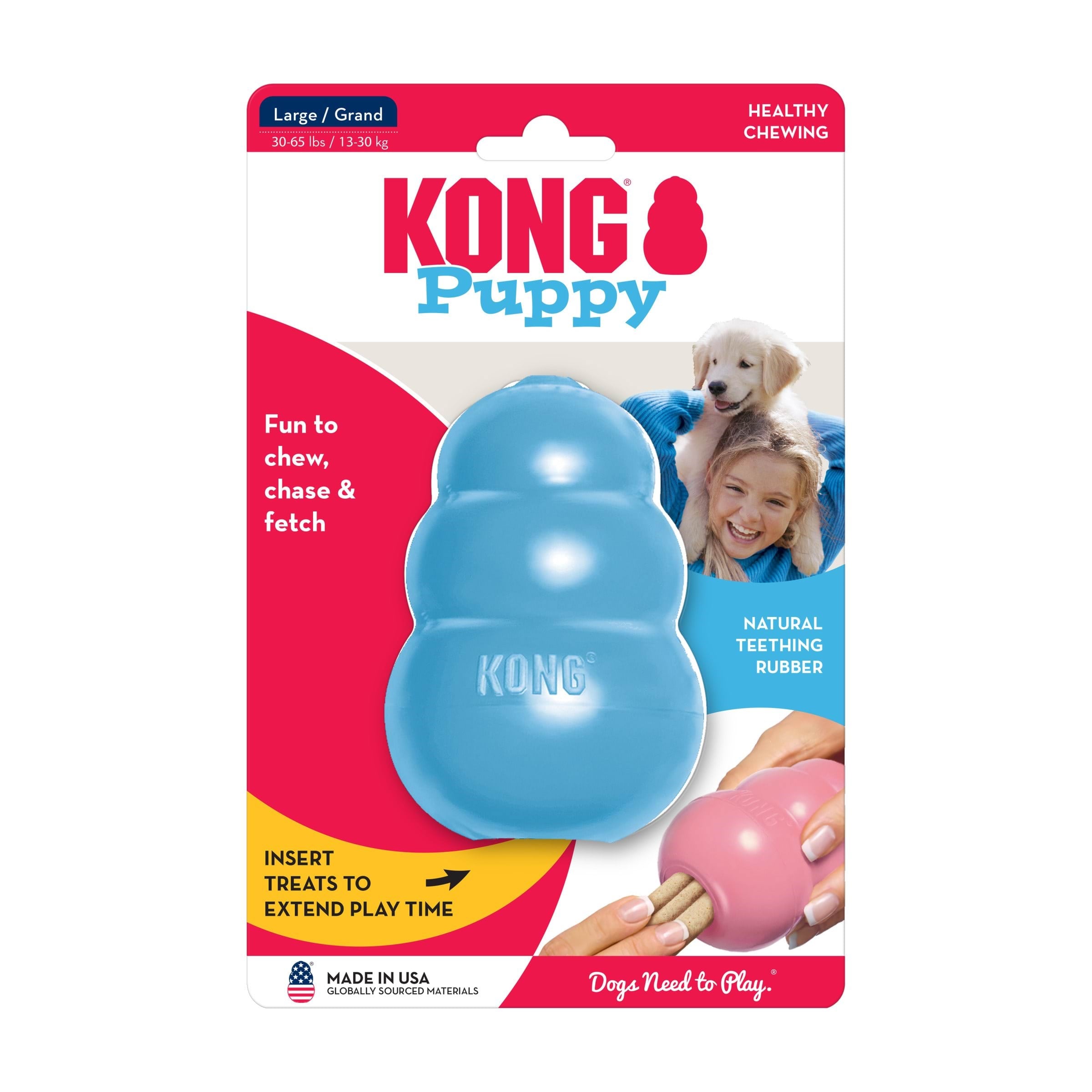 Kong Dog Toy Kong Puppy Large Assorted Colors (1-pack) - Hunde 340702