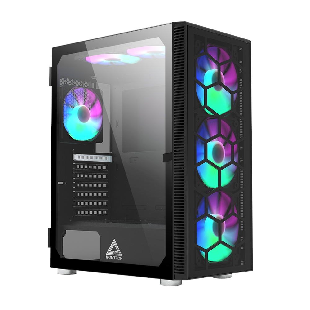 Montech X3 Glass - Black - Gehäuse - Miditower - Schwarz - Gehaeuse