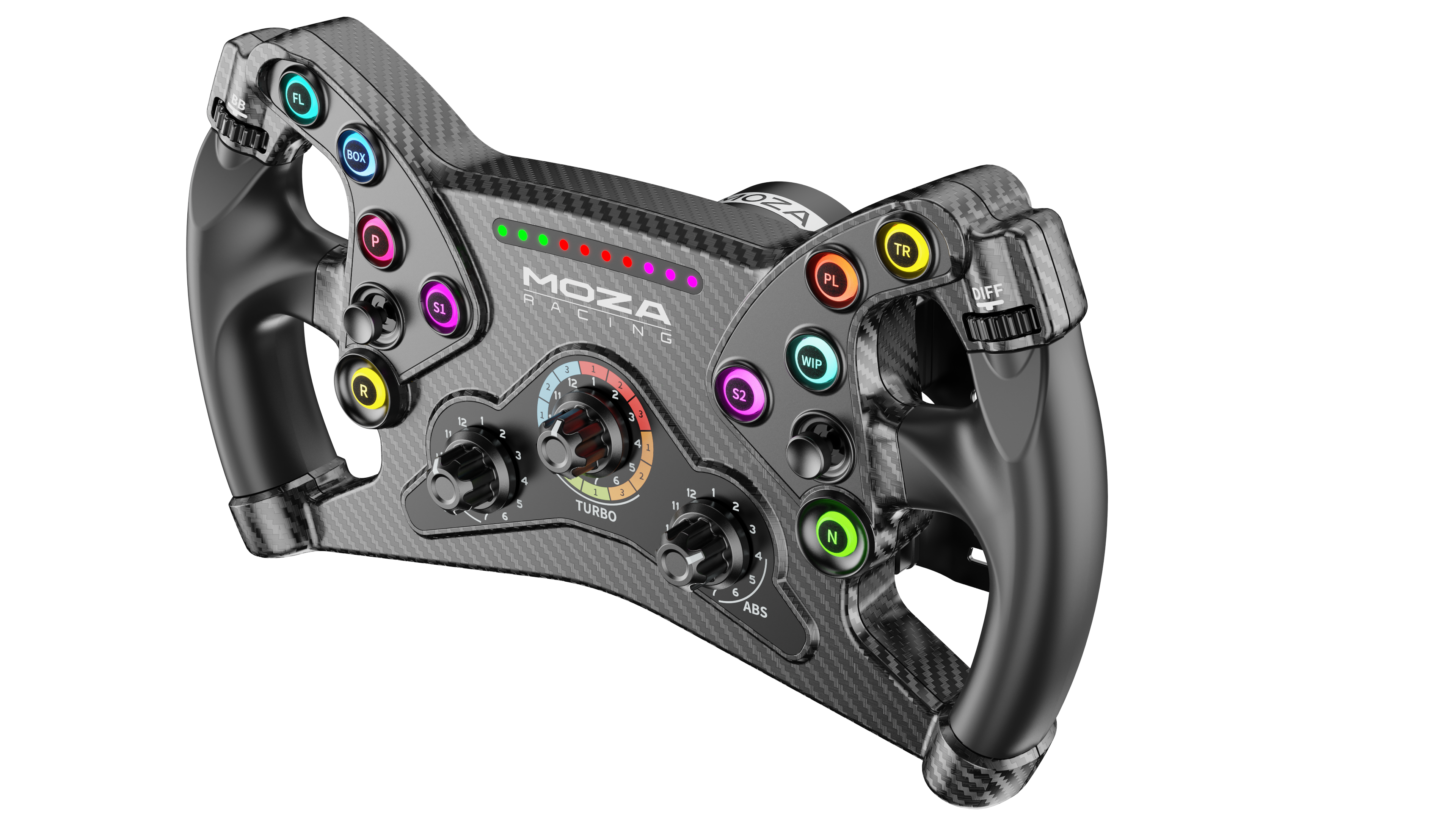 Moza Racing KS Formula Steering Wheel - 300mm Butterfly Style - Wireless Lenkrad - PC - Gaming Zubehoer