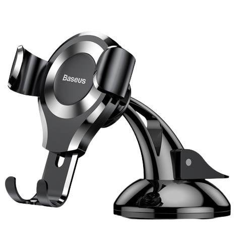 Baseus Osculum Gravitational Phone Holder (Black + Silver) - Handys Anderes Zubehoer