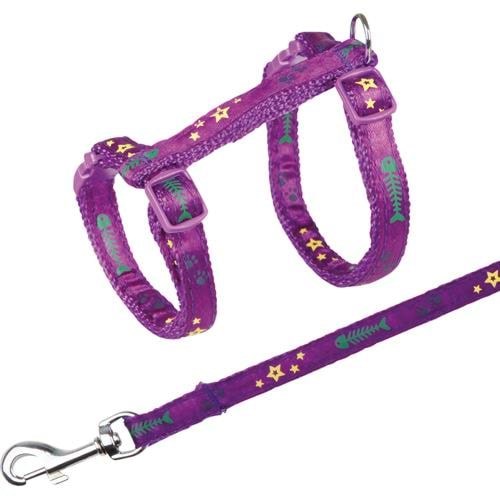 Trixie Harness With Lead Assorted Colours - Katzen