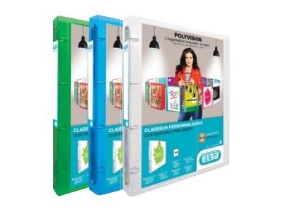 Oxford Elba Polyvision - Presentation Ring Binder - For A4 - Capacity: 100 Sheets - Transparent White - Briefordner Und Ringmappen
