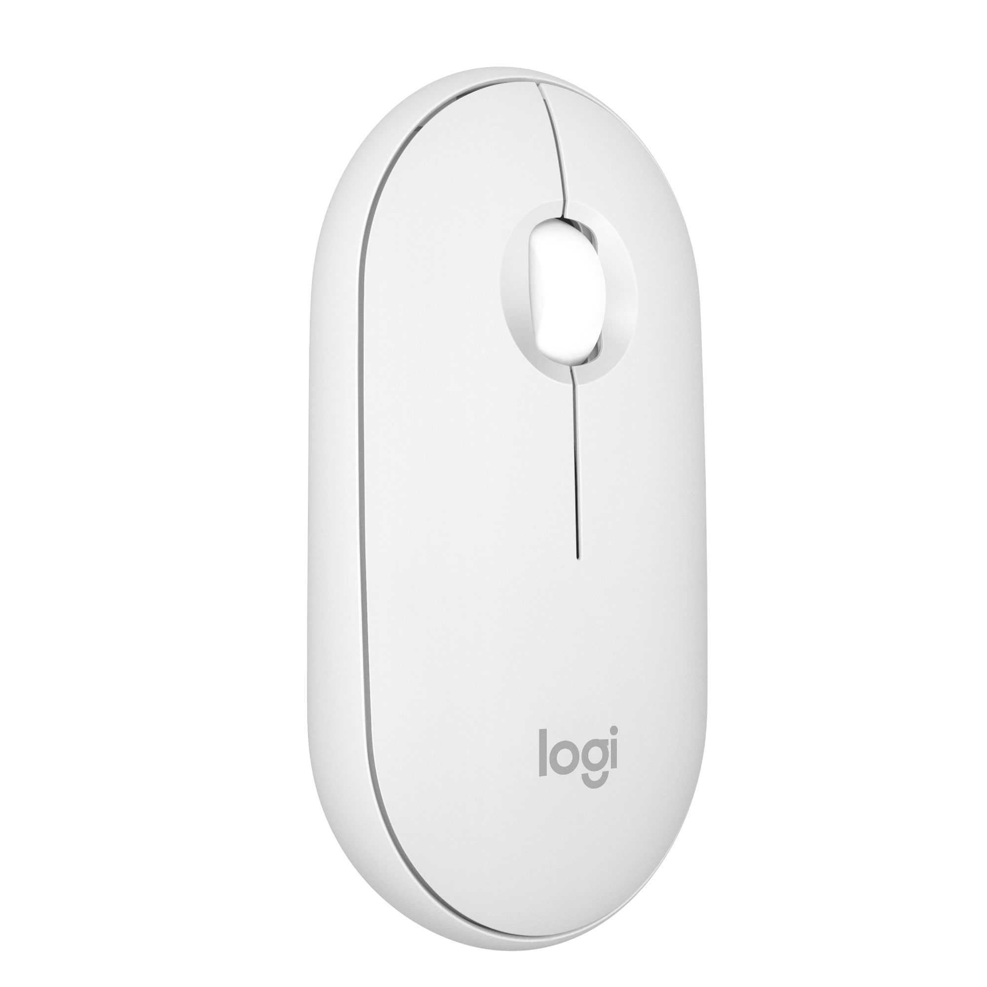 Logitech Pebble Mouse 2 M350s Wireless - Tonal White - Maus (Weiß) 910-007013