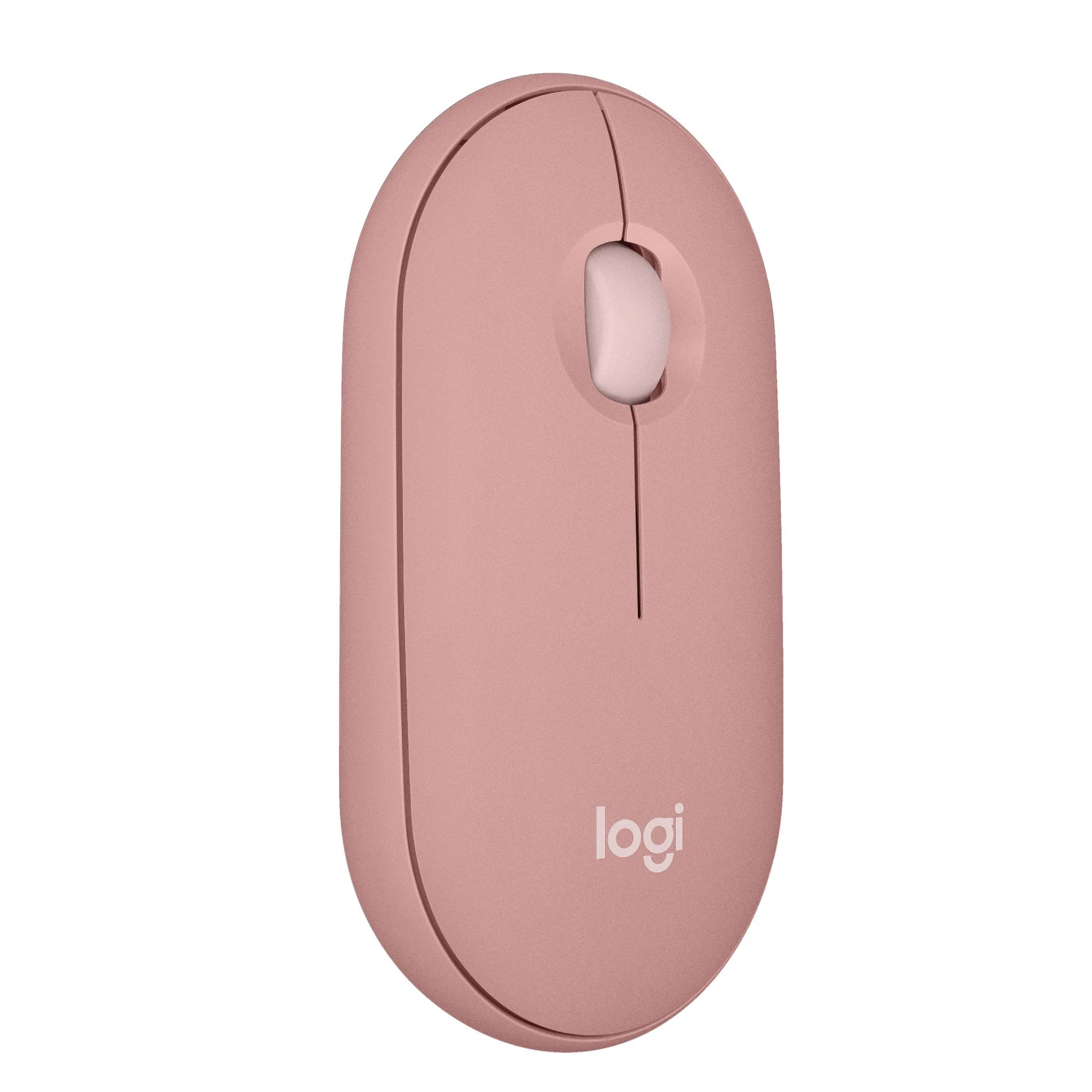 Logitech Pebble Mouse 2 M350s Wireless - Tonal Rose - Maus (Rot) 910-007014