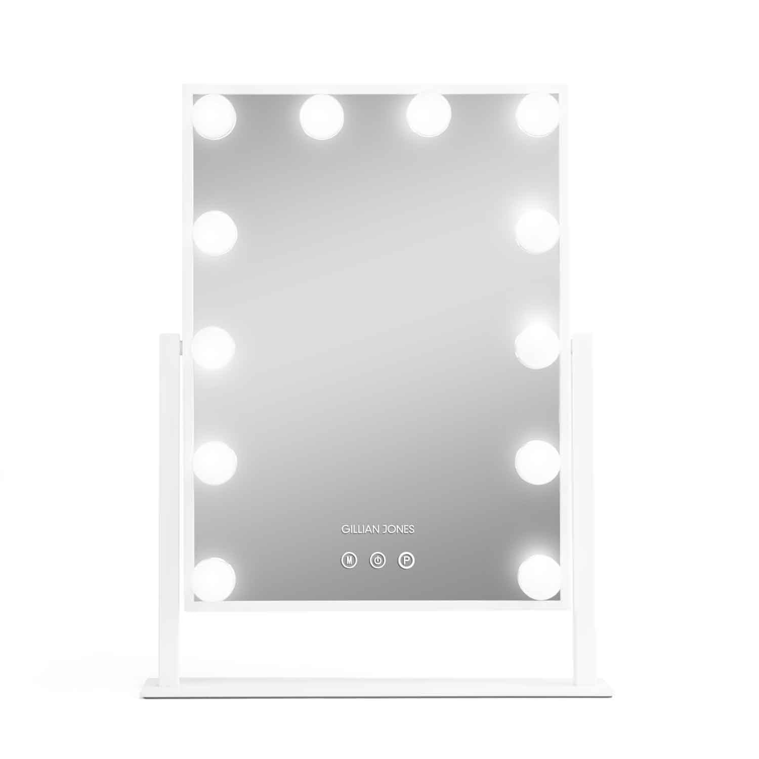 Gillian Jones Led Light Hollywood Mirror White - Kosmetik Spiegel