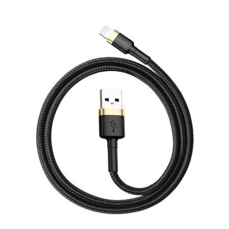 Baseus Cafule Cable Usb Lightning 2A 3m (Gold+Black) - Usb Kabel Schwarz Calklf-rv1