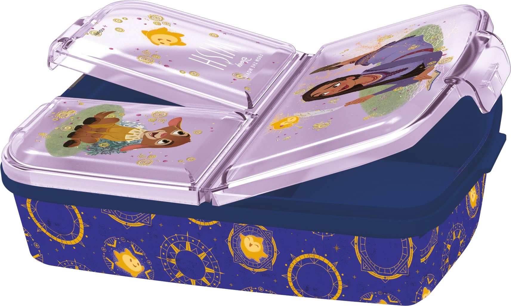 Euromic Disney Wish Multi Compartment Sandwich Box 18x13 - Schul Zubehoer 088808735-24120