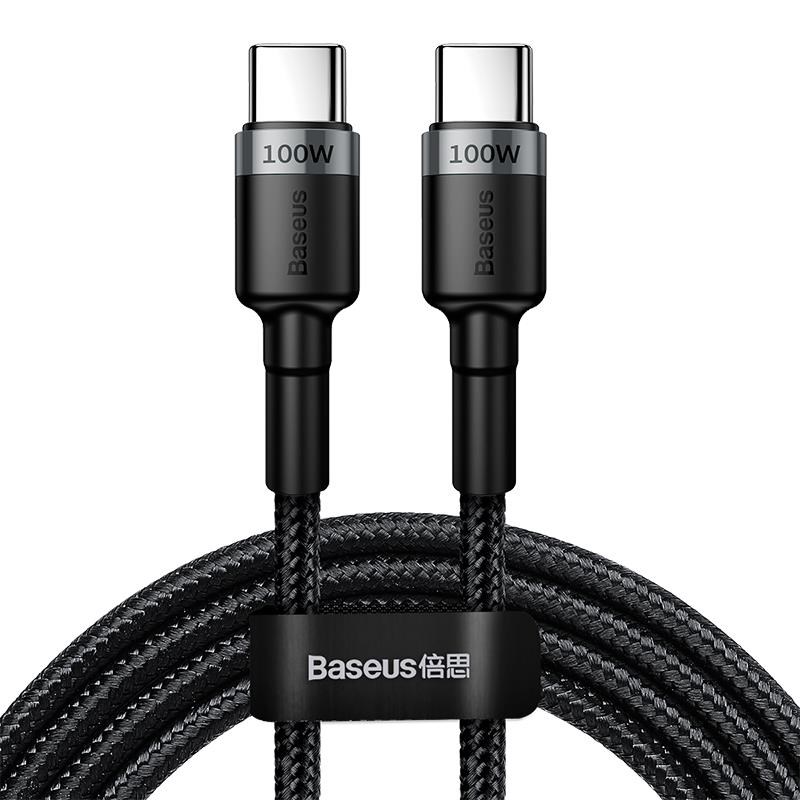 Baseus Cafule Pd2.0 100w Flash Charging Usb For Type-c Cable (20v 5A)2m Gray+Black - Usb Kabel Schwarz Catklf-alg1