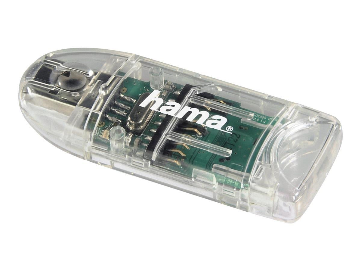 Hama "8in1" Usb 2.0 Card Reader SD / Microsd Transparent - Speicherkarten Lesegeraetadapter 91092
