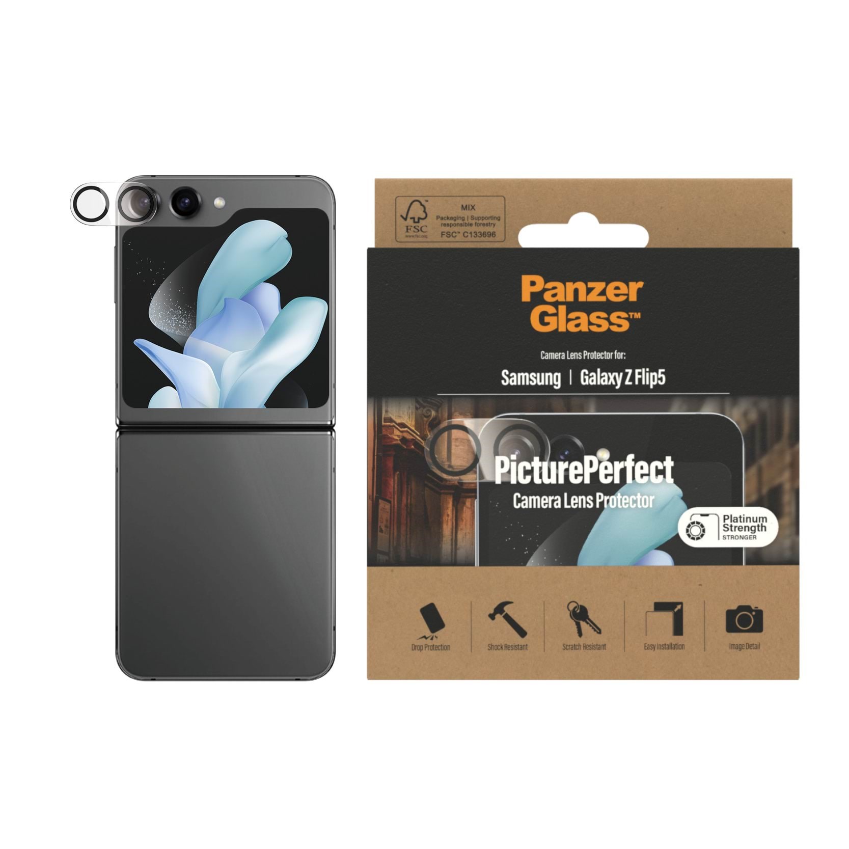 Panzerglass Pictureperfect Camera Lens Protector Samsung Galaxy Z Flip 5 - Handys Schutzfolie Panzer0449