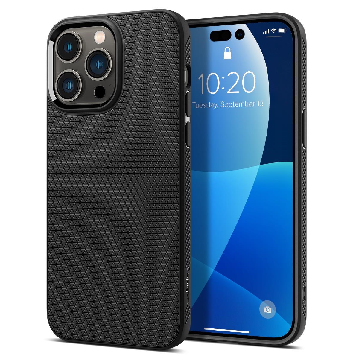 Spigen Liquid Air - Matte Black - Iphone 14 Pro - Handys Cover Cases