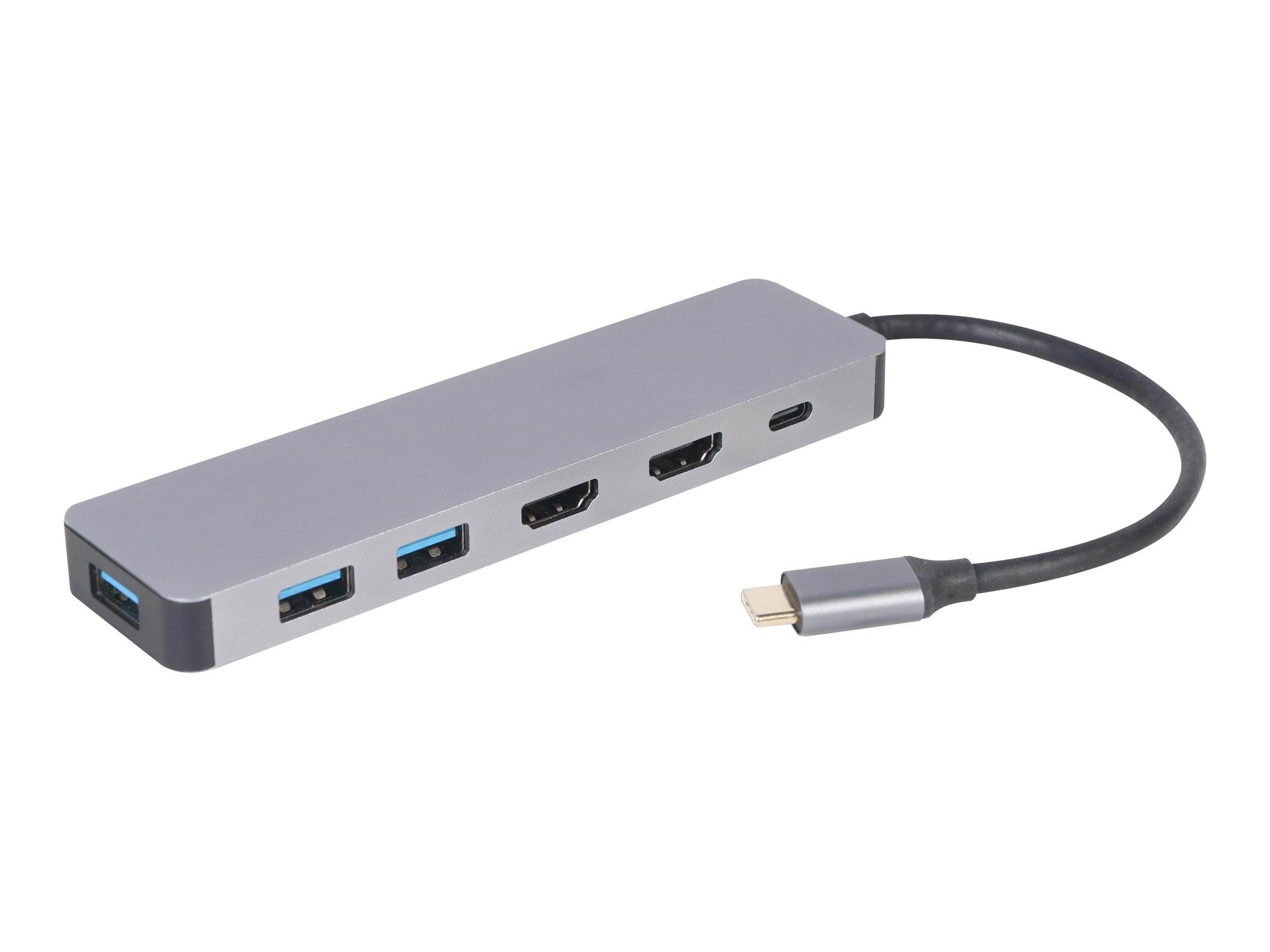 Gembird Cablexpert A-cm-combo3-03 - Docking Station - Usb-c 3.1 - 2 x Hdmi - Dockingstationen