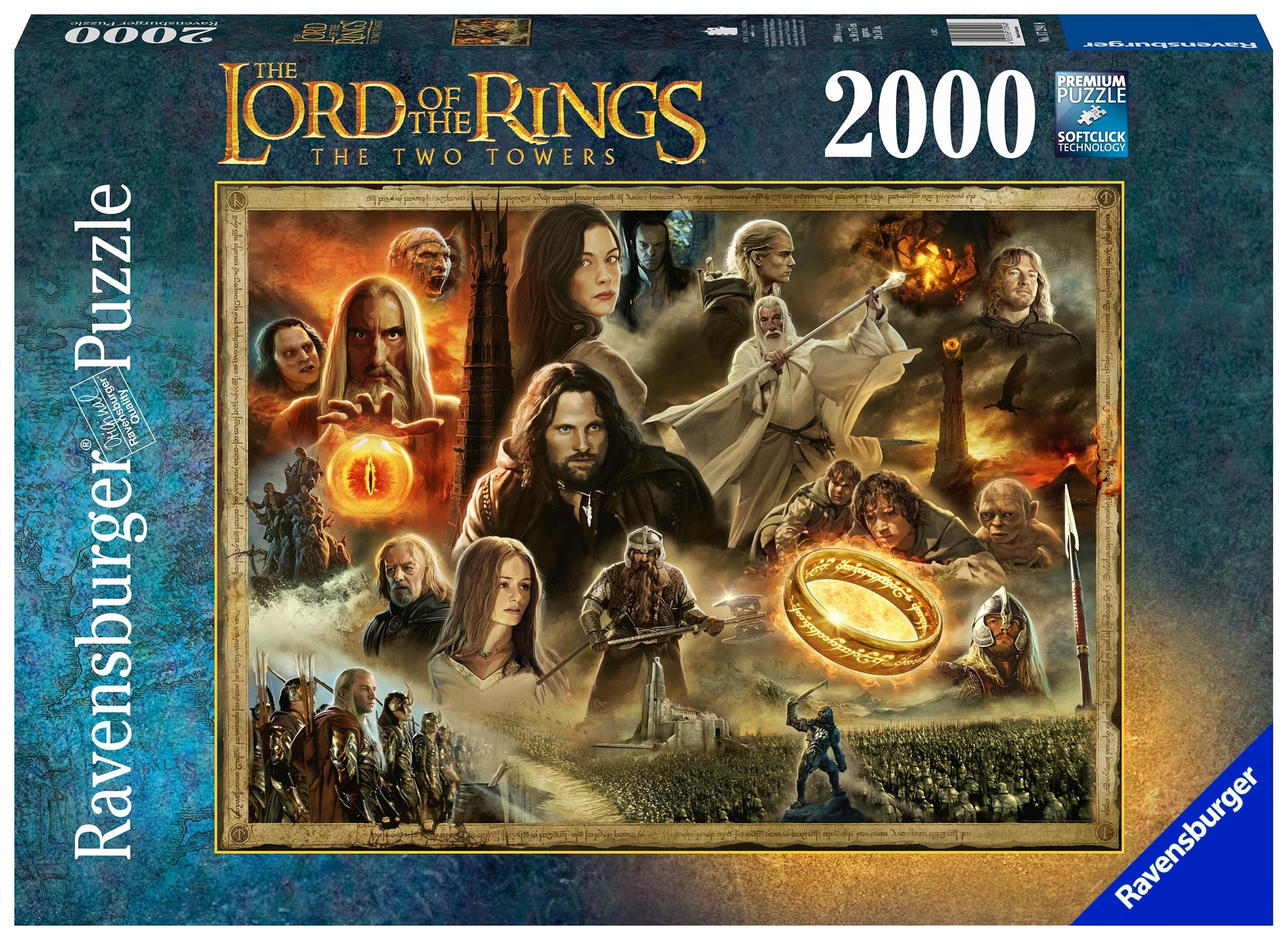 Ravensburger Lord Of The Rings The Two Towers 2000p Block - Puzzle