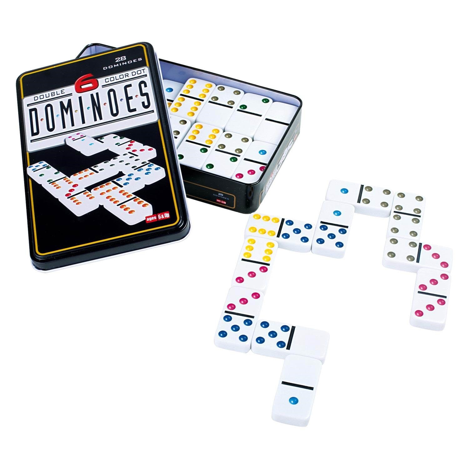 Small Foot - Domino Game 6 Colors - Brettspiele 3494