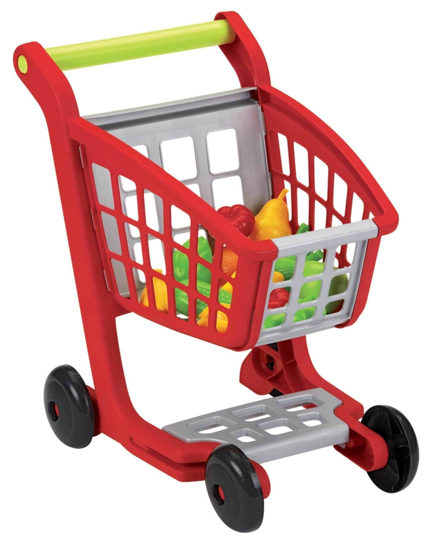 Ecoiffier 100% Chef Shopping Cart With Groceries - Rollenspiele