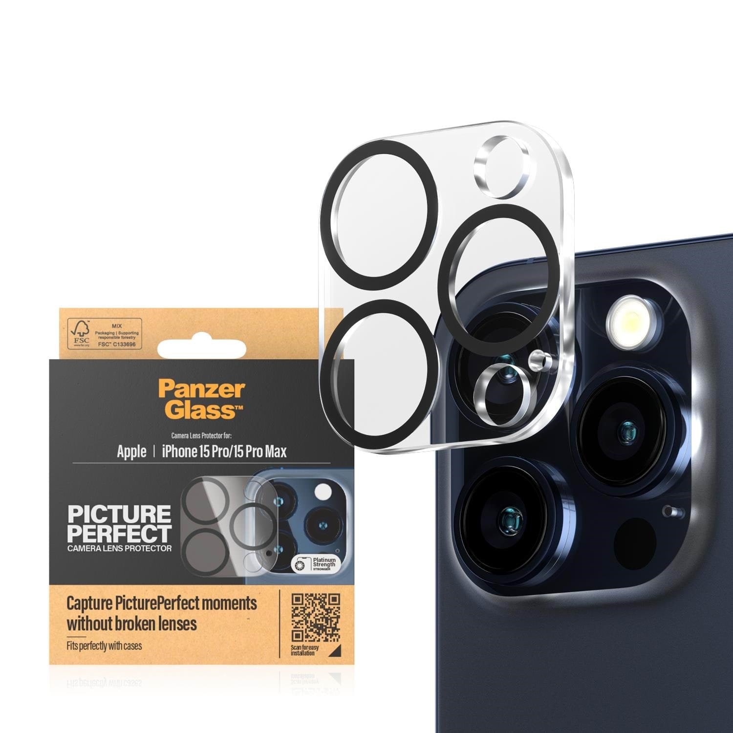 Panzerglass Pictureperfect Camera Lens Protector Iphone 15 Pro | 15 Pro Max - Handys Schutzfolie
