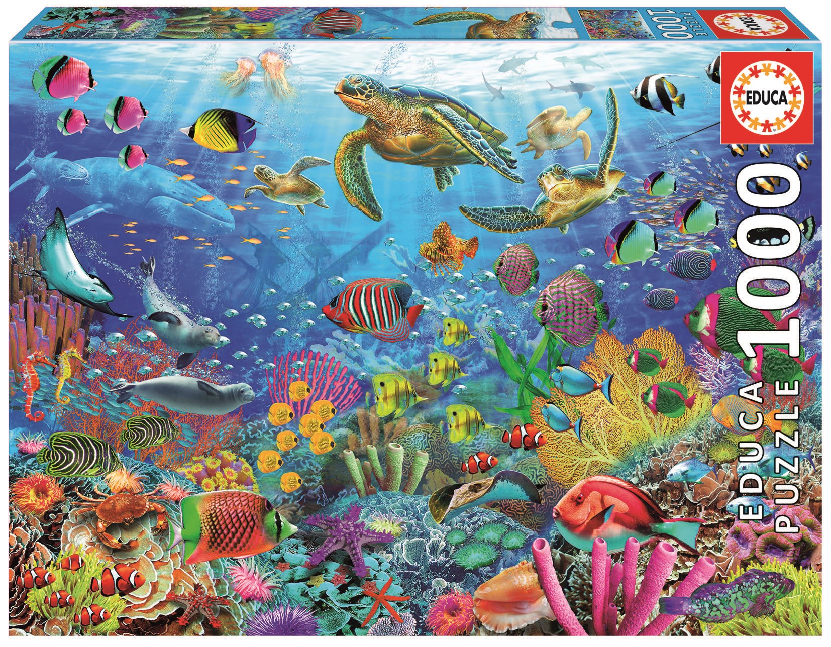 Educa 1000 Tropical Fantasy Turtles - Puzzle 80-19266