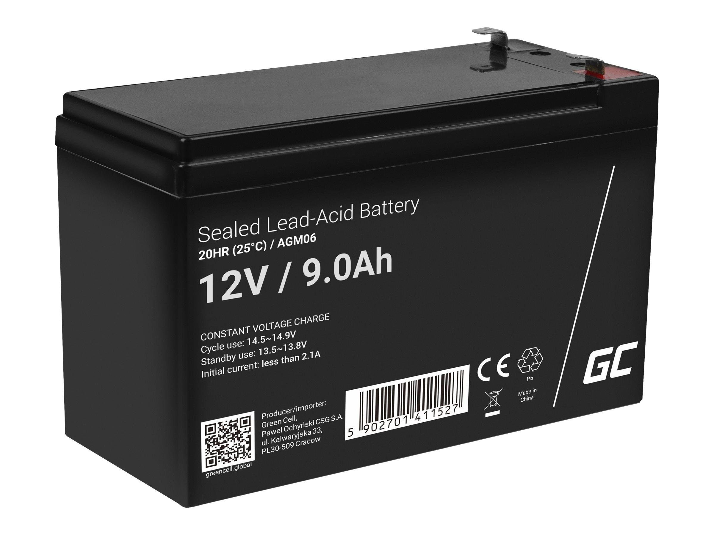 Green Cell Agm06 Agm 12v/9ah Gel Deep Cycle - Usvs