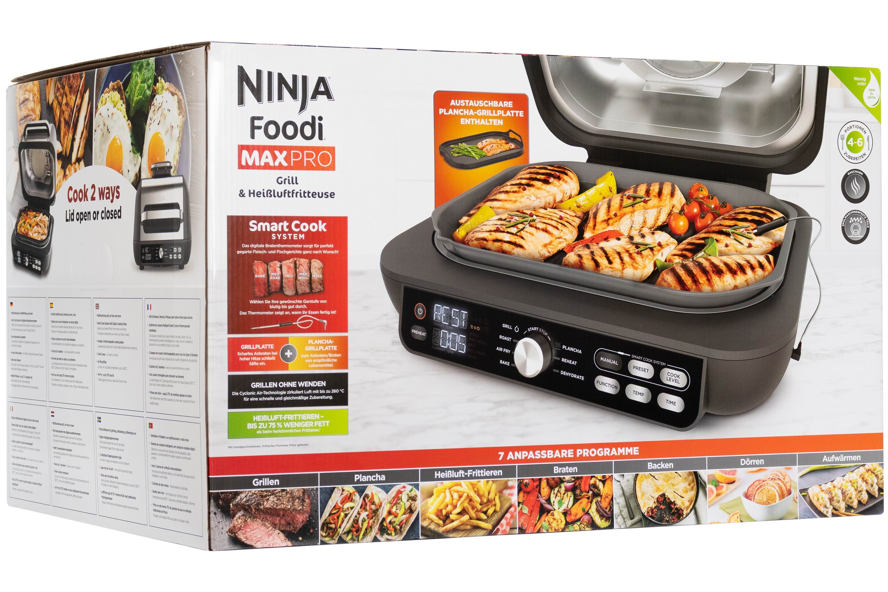 Ninja Foodi Max Pro Ag651eu - Hot Air Fryer/grill - Black - Heissluftfritteusen