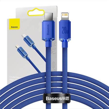 Baseus Crystal Shine Cable Usb-c to Lightning 20w PD 2m (Blue) - Usb Kabel Blau Cajy000303