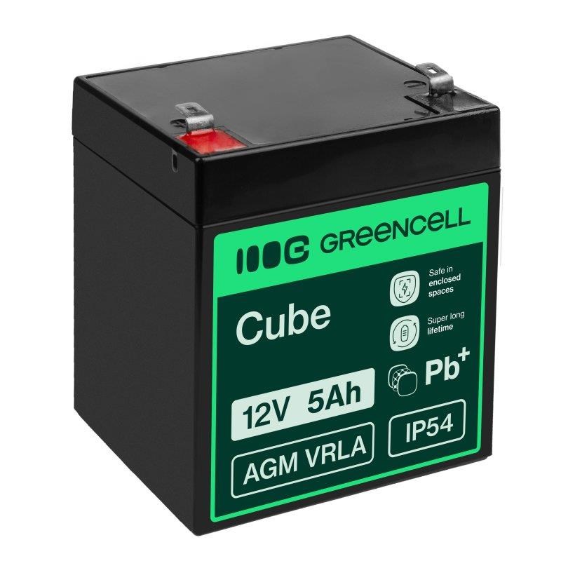 Green Cell Agm 12v 5ah Vrla Battery Gel Deep Cycle - Usvs Agm27