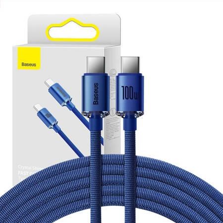 Baseus Crystal Shine Cable Usb-c to Usb-c 100w 2m (Blue) - Usb Kabel