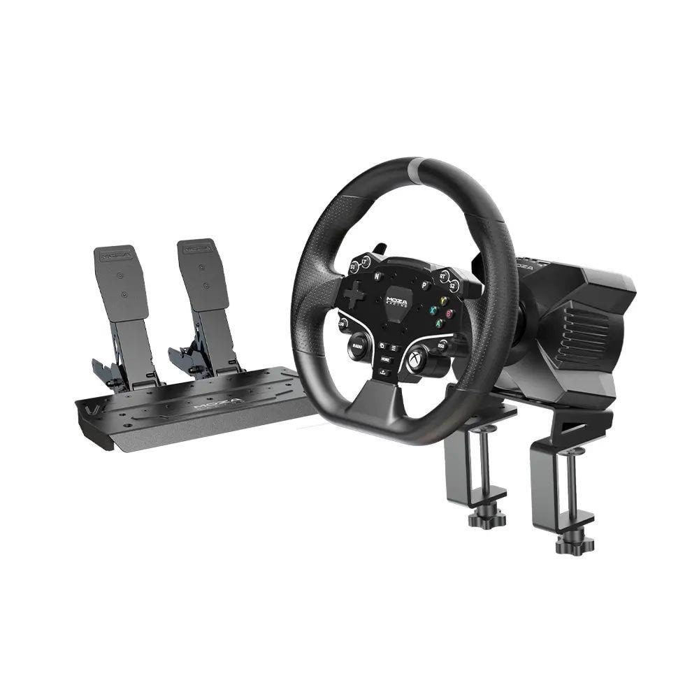 Moza Racing R3 Bundle (R3 Base + ES Wheel + Sr-p Lite Two Pedals + Table Clamp) - Wired Lenkrad & Pedale Set - Microsoft Xbox One S - Gaming Zubehoer 