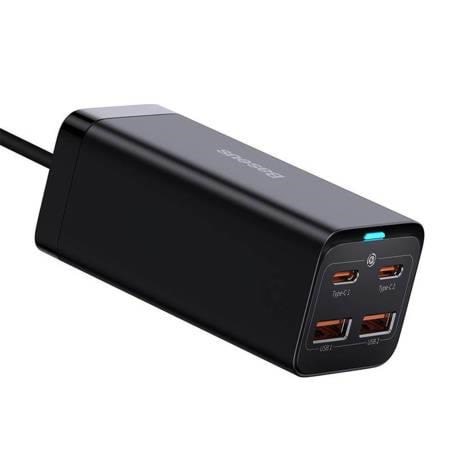 Baseus Gan3 Pro 4 Ports Desktop Charger 2xusb-c + 2xusb 100w - Black - Handys Adapter Und Ladegeraete Ccgp000101