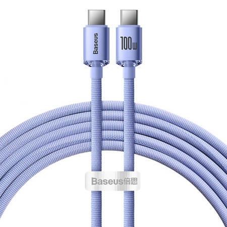 Baseus Crystal Shine Cable Usb-c to Usb-c 100w 2m (Purple) - Usb Kabel