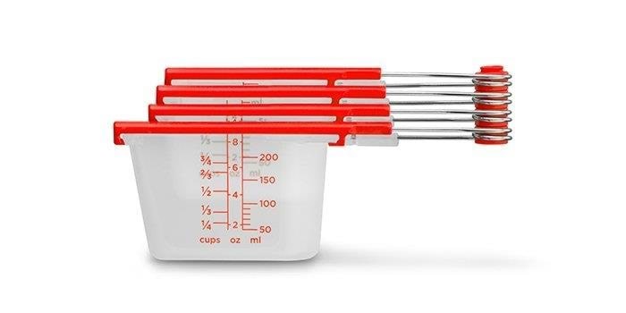 Dreamfarm Levups Red/clear Measuring Set - Kuechengeraet Dflv2430