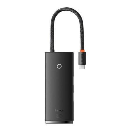 Baseus Lite Series Hub 6w1 Usb-c to 2x Usb 3.0 + Usb-c + Hdmi + Sd/tf (Black) Usb-hubs - Usb 3.0 - 6 - Schwarz - Usb Hubs Wkqx050001