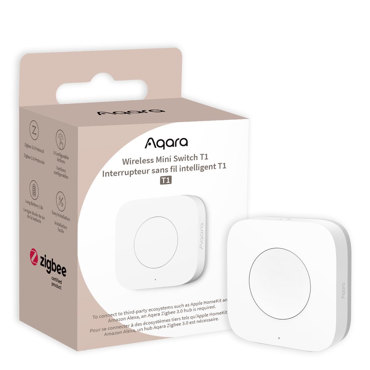 Aqara Wireless Mini Switch T1 - Smart Home Wb-r02d