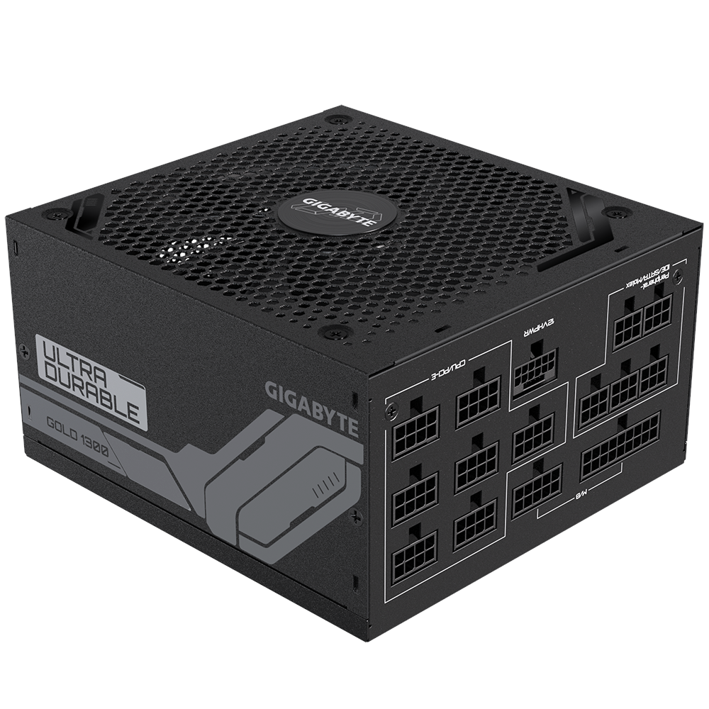 Gigabyte Ud1300gm Pg5 Netzteile - 1300 Watt - 140 mm - Atx - 80 Plus Gold Zertifiziert Schwarz Gp-ud1300gm Pg5