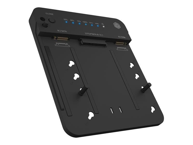 Icy Box - Hdd / Ssd Docking Station - Clone Function - M.2 Nvme Card / Sata 6gb/s - Usb 3.2 (Gen 2) - Festplatten Zubehoer