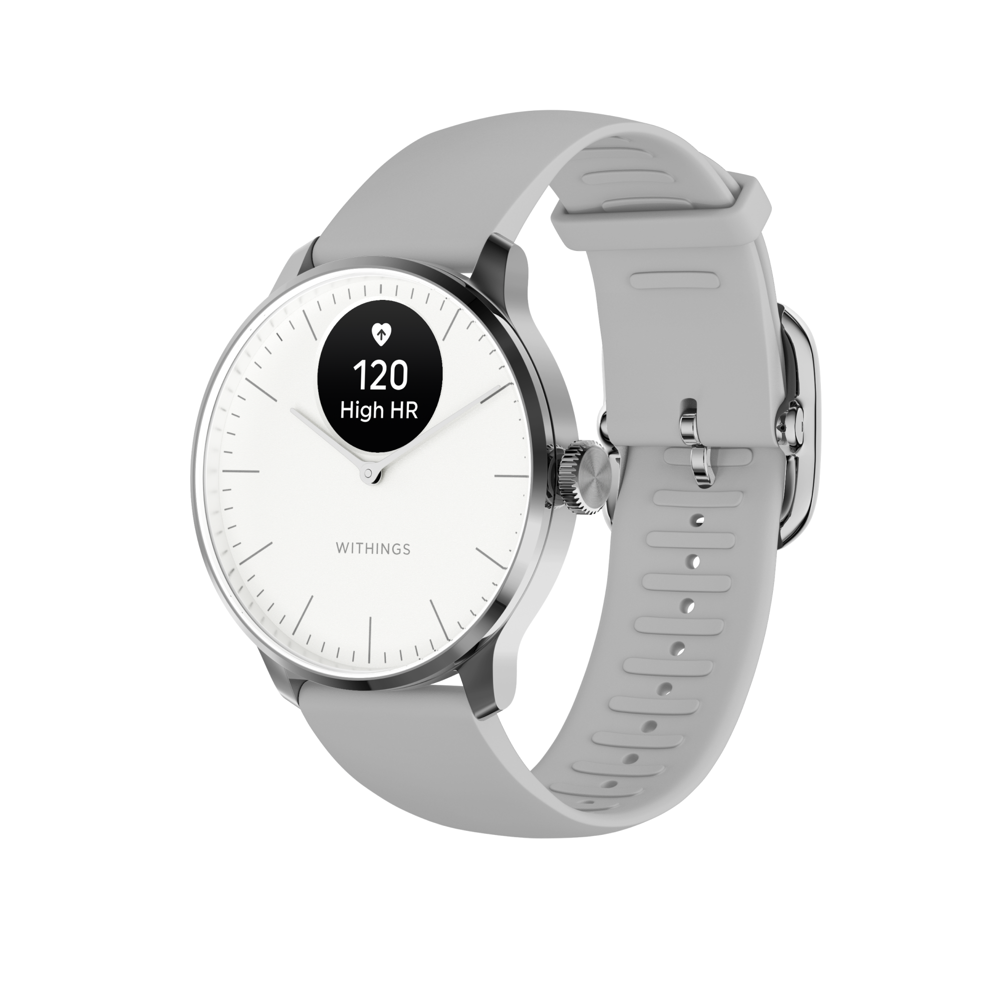 Withings Scanwatch Light - Weiß - 37 mm - Smartwatches Pulsuhren Sportuhren Schrittzaehler White Hwa11-model 3-all-int