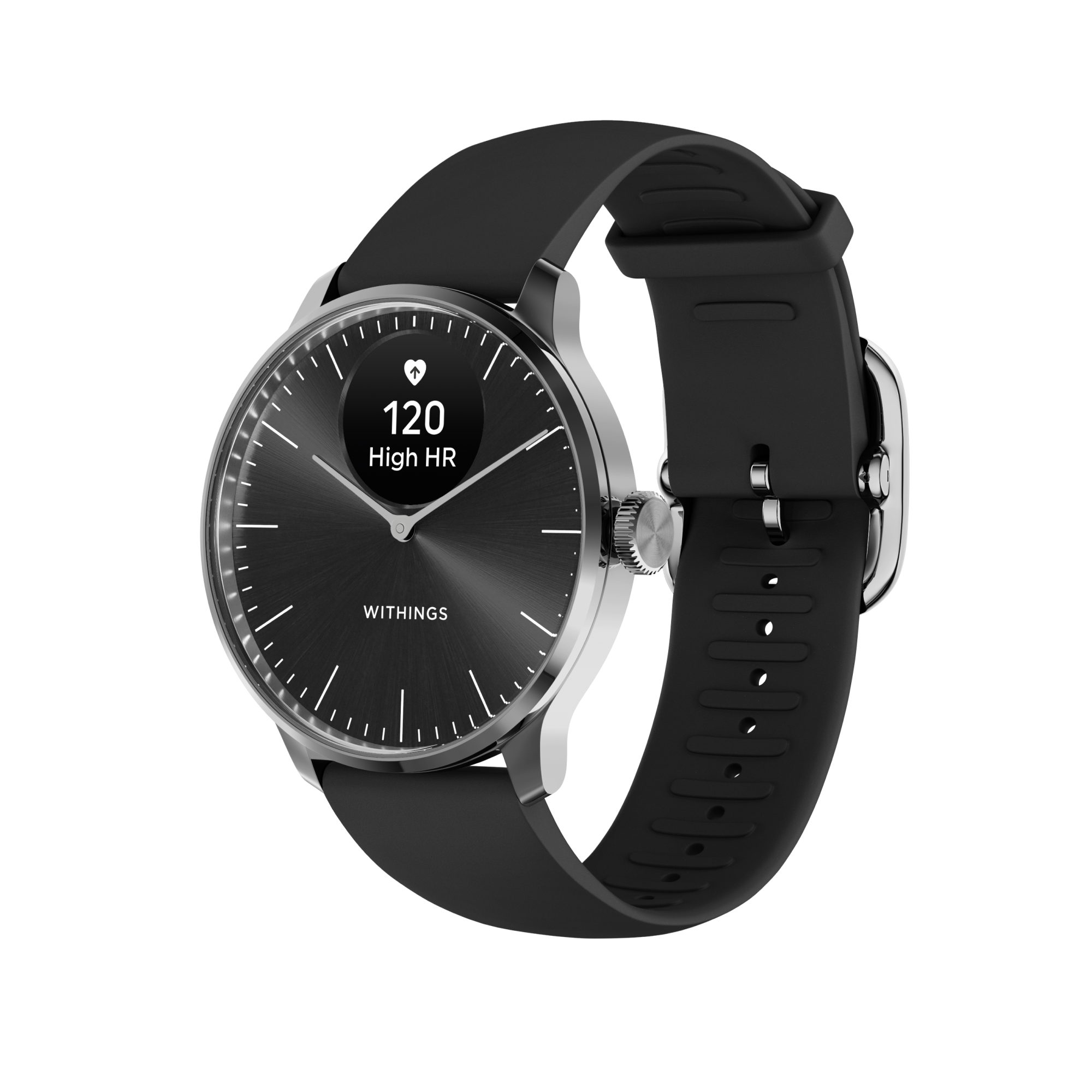Withings Scanwatch Light - Schwarz - 37 mm - Smartwatches Pulsuhren Sportuhren Schrittzaehler