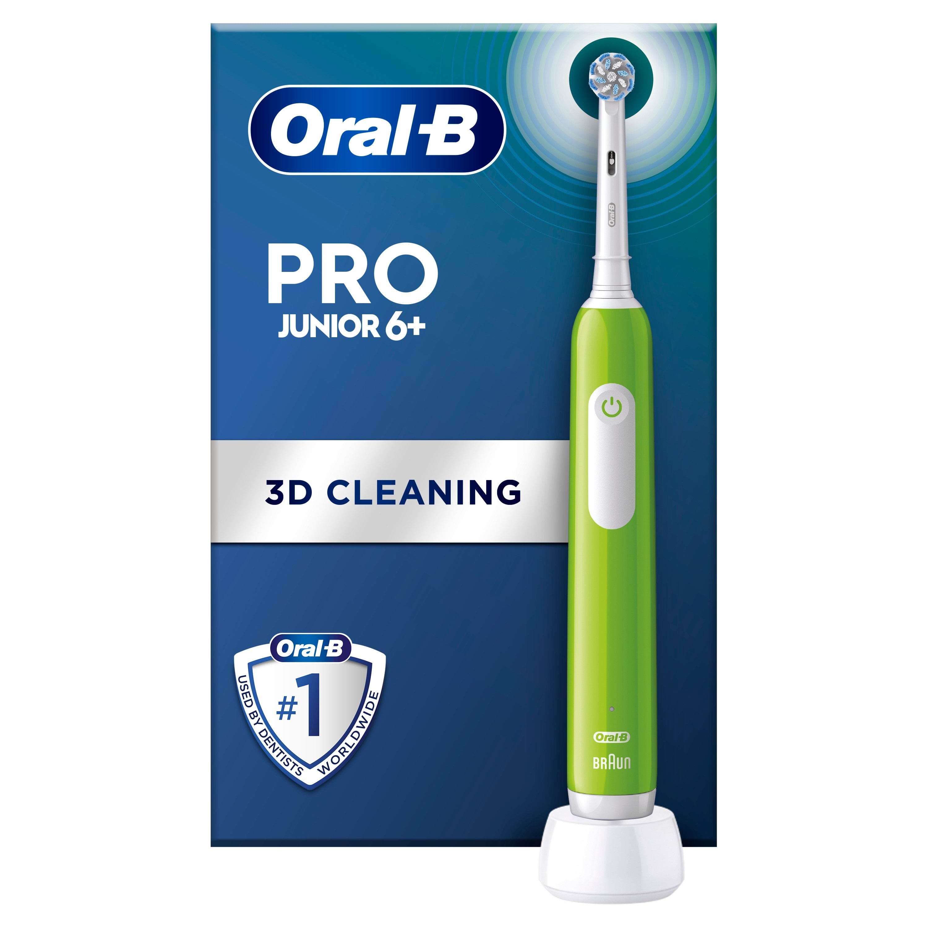 Oral-b Elektrische Zahnbürste Pro1 Junior 6+ Green - Elektrische Zahnbuersten 8006540743027