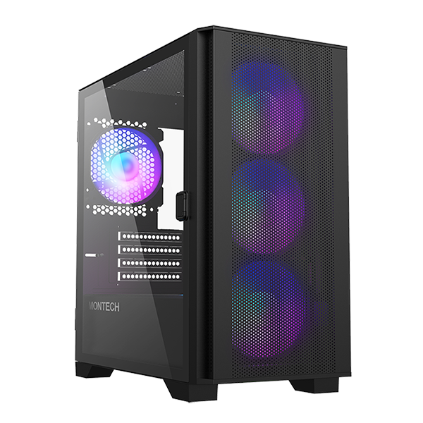 Montech Air 100 Argb - Black - Gehäuse - Minitower - Schwarz - Gehaeuse